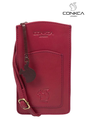 Conkca Siren Leather Cross-Body Phone Bag (N39506) | £29