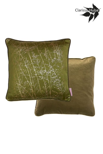 Clarissa Hulse Green Whispering Grass Cushion (N39544) | £45