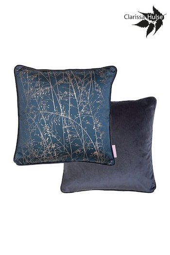 Clarissa Hulse Blue Whispering Grass Cushion (N39546) | £45