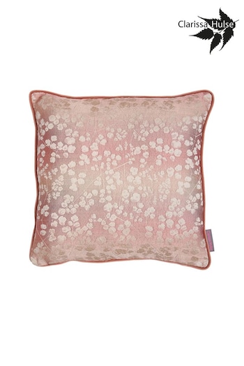 Clarissa Hulse Pink Rue Cushion (N39549) | £45