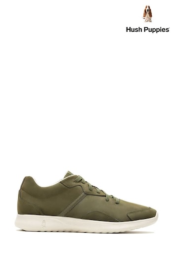 Hush Puppies Green The Good Trainers (N39637) | £85