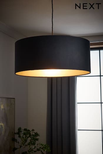 Black Rico Easy Fit Pendant Lamp Shade (N39646) | £40