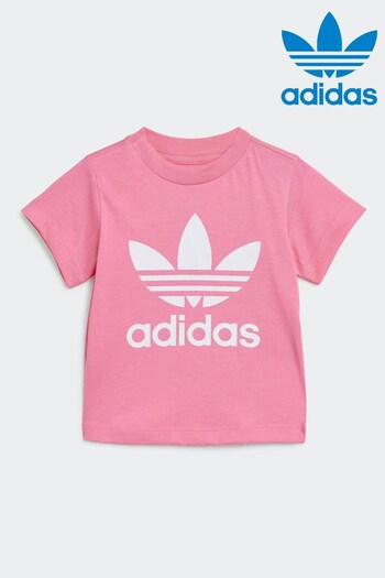 adidas Originals Pink Trefoil T-Shirt (N39677) | £13