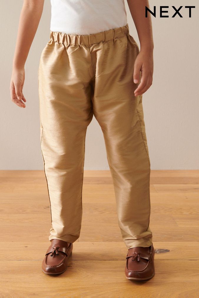 Gold pants shop boys