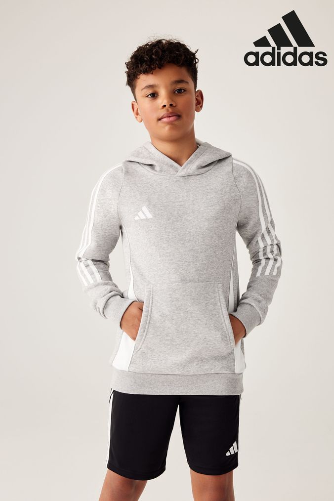 Boys grey adidas hoodie 2025