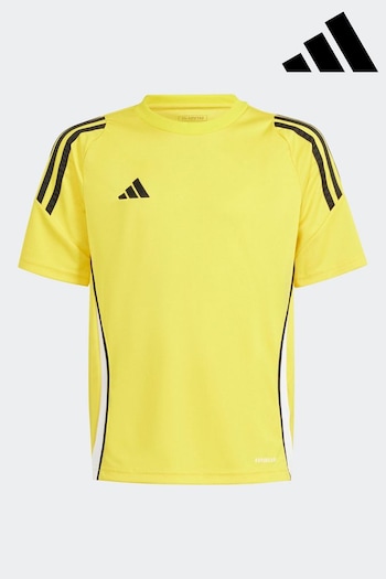 adidas Enfants Yellow Tiro24 Jersey (N39797) | £13