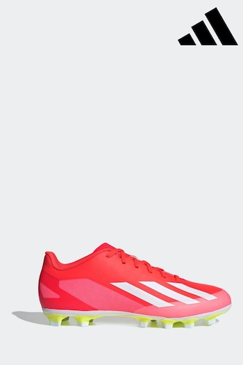 adidas soft Red/White Football X Crazyfast Club Flexible Ground Adult Boots (N39869) | £50