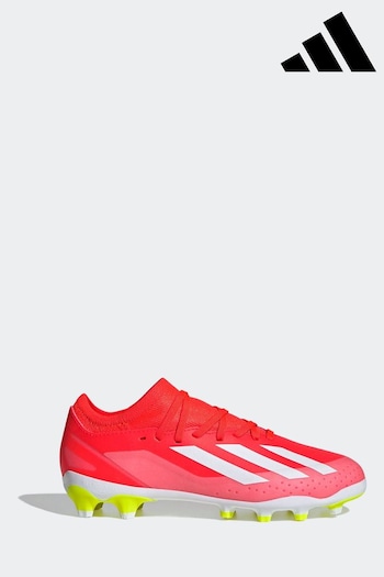 adidas Red/White X Crazyfast League Laceless Turf Kids Football Boots (N39875) | £55