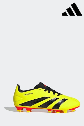 adidas Yellow Football Predator 24 Club Flexible Ground Kids outdoor Boots (N39881) | £35