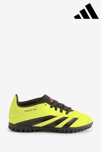 adidas Yellow Football Predator 24 Club Turf Kids Boots xvii (N39883) | £35