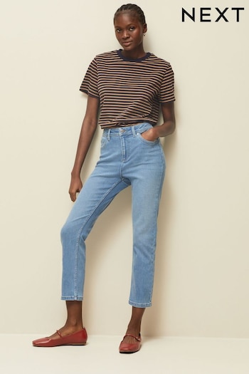 Mid Blue Cropped Slim Heeled Jeans (N39887) | £25