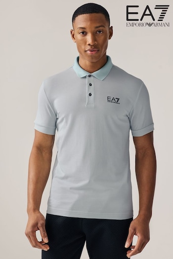 Emporio Armani backless EA7 Core ID Stretch Cotton Polo Shirt (N39909) | £75