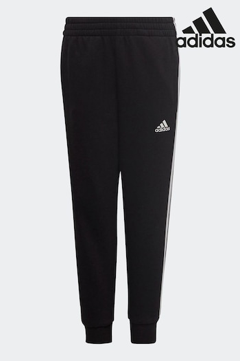 adidas here Black Sportswear Adidas here Essential 3-Stripes Joggers (N39919) | £23