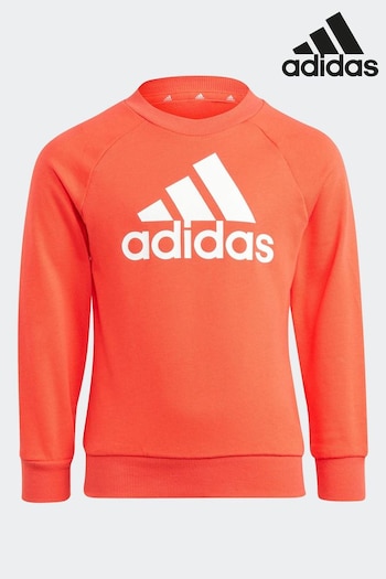adidas Orange Trainingwear Essentials Logo French Terry Sweatshirt (N39934) | £35