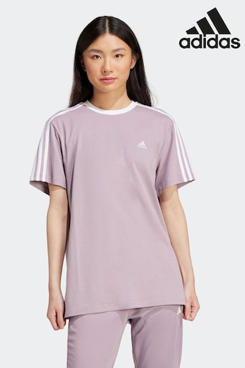 adidas Purple Essentials 3-Stripes T-Shirt (N40001) | £23