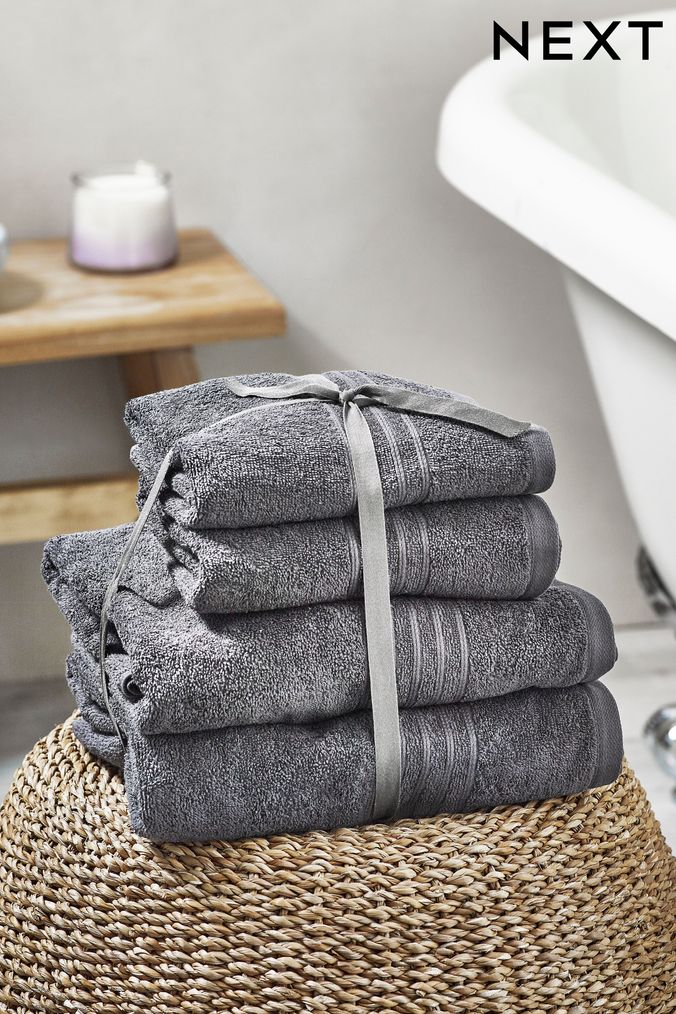 Next towels on sale grey
