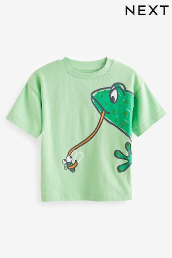 Green Frog Short Sleeve Character T-Shirt (3mths-7yrs) (N40076) | £5 - £7