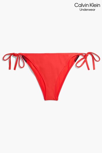 Calvin Klein Red String Side Tie Bikini Bottoms (N40143) | £42