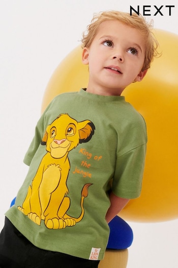 Green Simba Lion King Short Sleeve T-Shirt (6mths-8yrs) (N40150) | £8 - £10