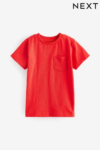 Red Short Sleeve Plain T-Shirt (3mths-7yrs) (N40160) | £3 - £5