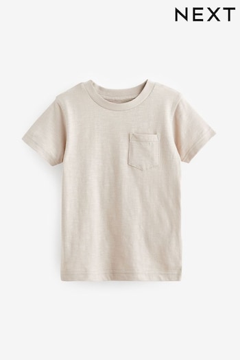 Cement Short Sleeve Plain T-Shirt (3mths-7yrs) (N40161) | £3 - £5