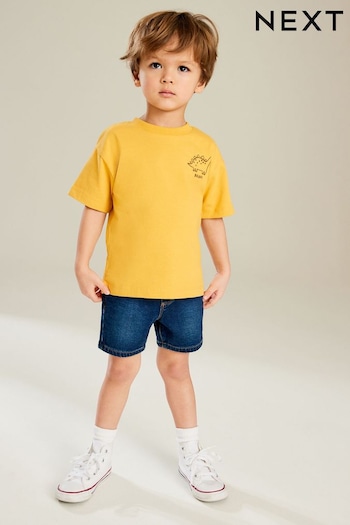 Yellow Simple Short Sleeve T-Shirt (3mths-7yrs) (N40196) | £4 - £6