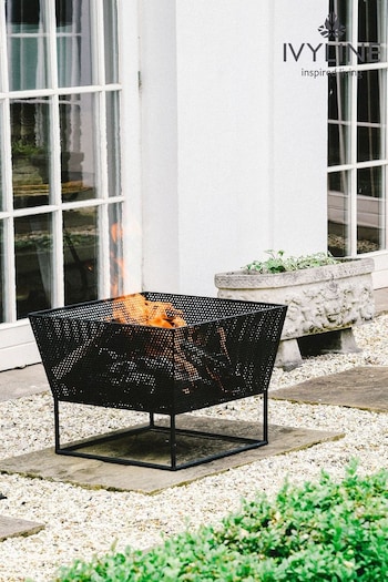 Ivyline Black Outdoor Norfolk Firebowl (N40234) | £170