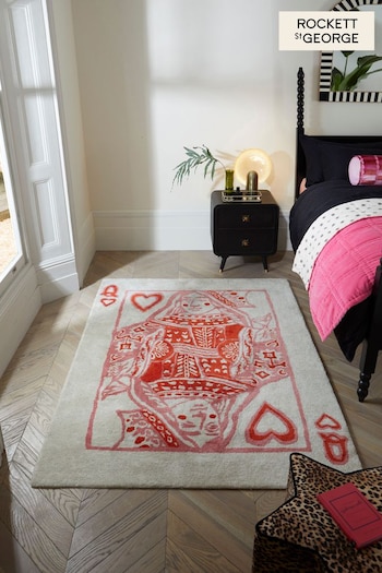 Rockett St With George Pink Queen Of Hearts Rug (N40247) | £170 - £420