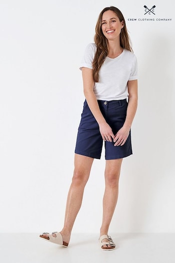 Crew Clothing Sky Blue Cotton Regular Casual Shorts (N40396) | £39
