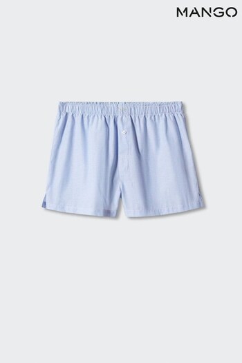 Mango Blue Striped Cotton Panties (N40476) | £13