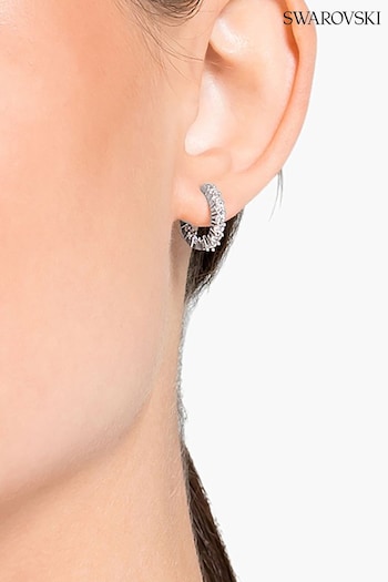 Swarovski Silver Vittore Mini Hoop Earrings (N40481) | £79