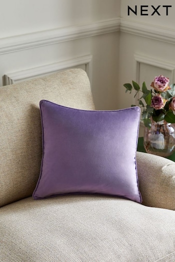 Lilac Purple 43 x 43cm Matte Velvet Cushion (N40482) | £7