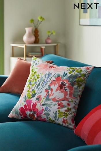 Pink Bright Spring Floral 50 x 50cm Cushion (N40497) | £14