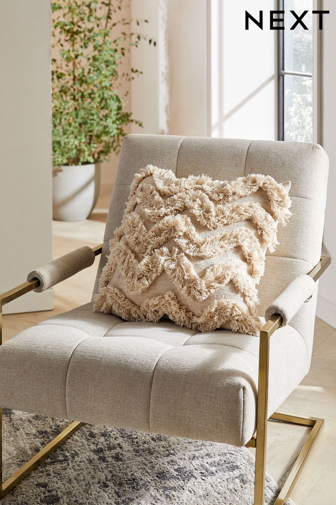 Grey shop patterned cushions
