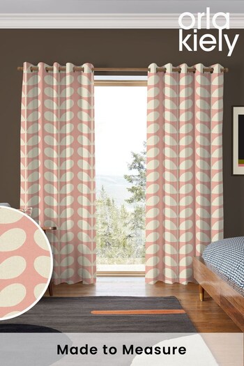 Orla Kiely Pink and Red Jumbo Solid Stem Made to Measure Curtains (N40536) | £91