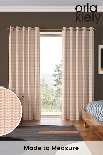 Orla Kiely Pink Tiny Stem Made to Measure Curtains (N40558) | £91