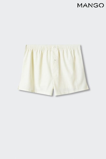Mango Yellow Striped Cotton Panties (N40623) | £13