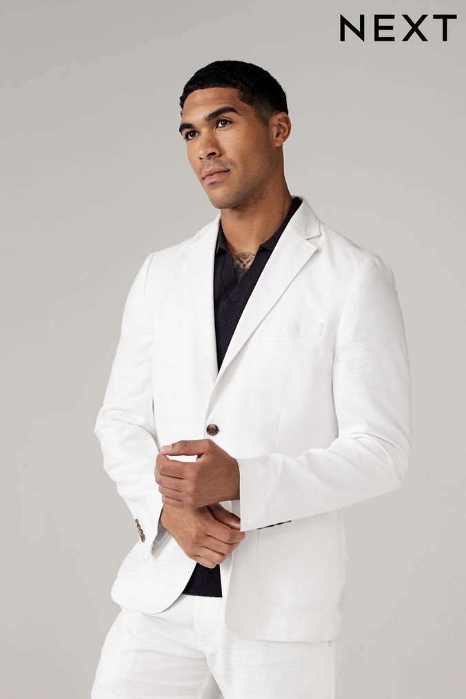 Buy Men s White Blazersandformaljackets Online Next UK