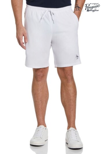 Original Penguin Mens Tennis Solid White Shorts (N40662) | £40