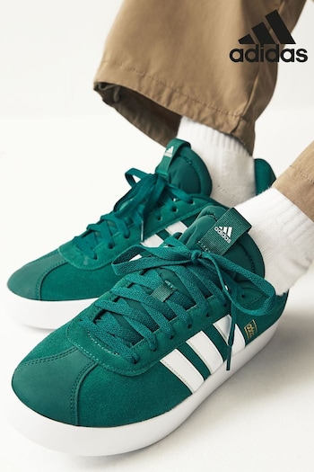 adidas Green/White one Sportswear VL Court Trainers (N40705) | £65