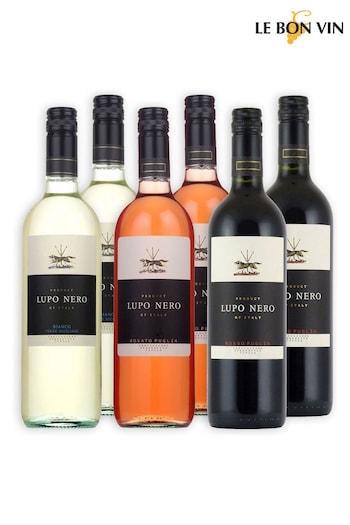 Le Bon Vin Lupo Nero, Italian Mixed Wine Case (N40918) | £60