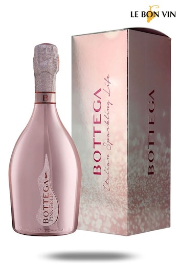 Le Bon Vin Bottega Pink Gold Sparkling Wine Boxed Gift (N40955) | £39