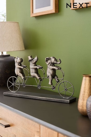 Bronze Tandem Bicycle Animal Ornament (N40970) | £45