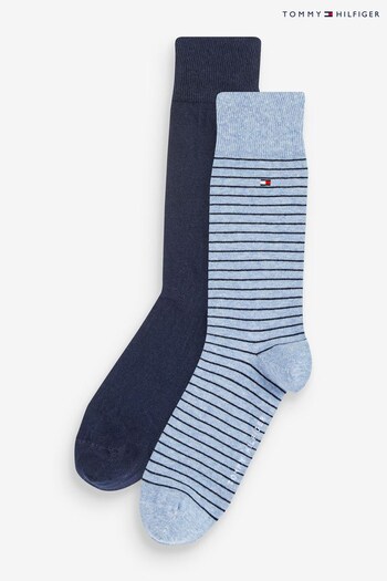 Tommy Hilfiger Mens Blue Stripe Socks (N41066) | £13