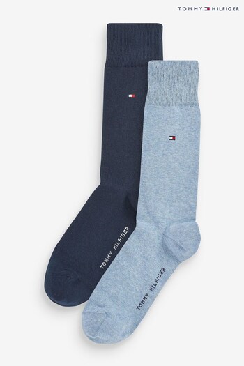 Tommy Hilfiger Men Blue Classic Socks 2 Pack (N41069) | £13