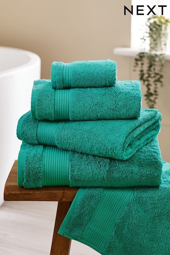 Green Bright Egyptian Cotton Towel (N41074) | £5 - £26