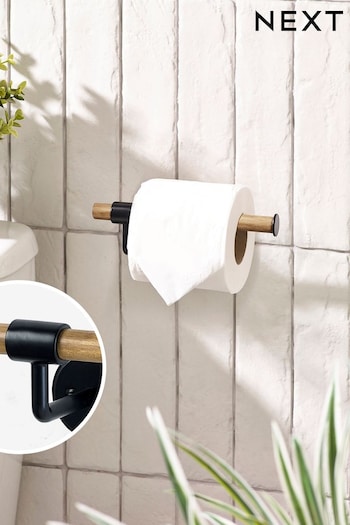 Natural Bronx Wall Mount Toilet Roll Holder (N41099) | £14