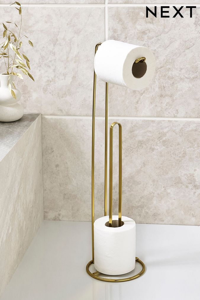 Gold toilet roll holder uk store