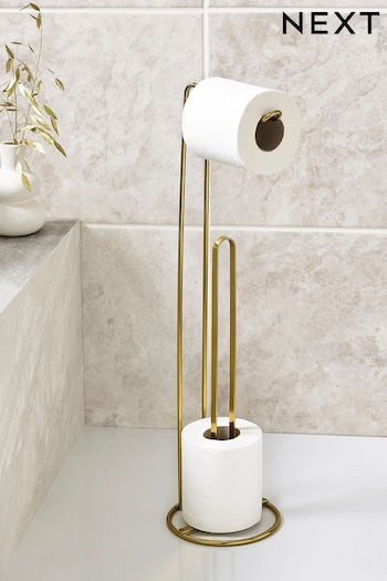 Gold Wire Toilet Roll Holder (N41103) | £12