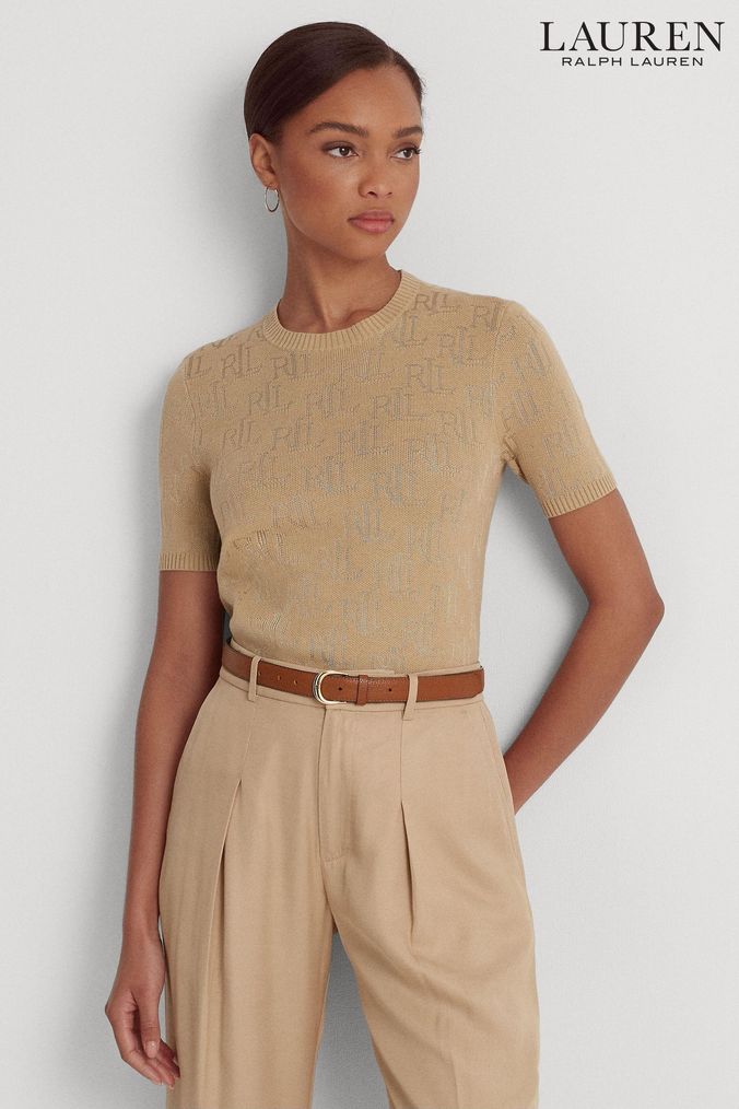 Buy Women s Orange Short Sleeve Knitwear Online Next UK